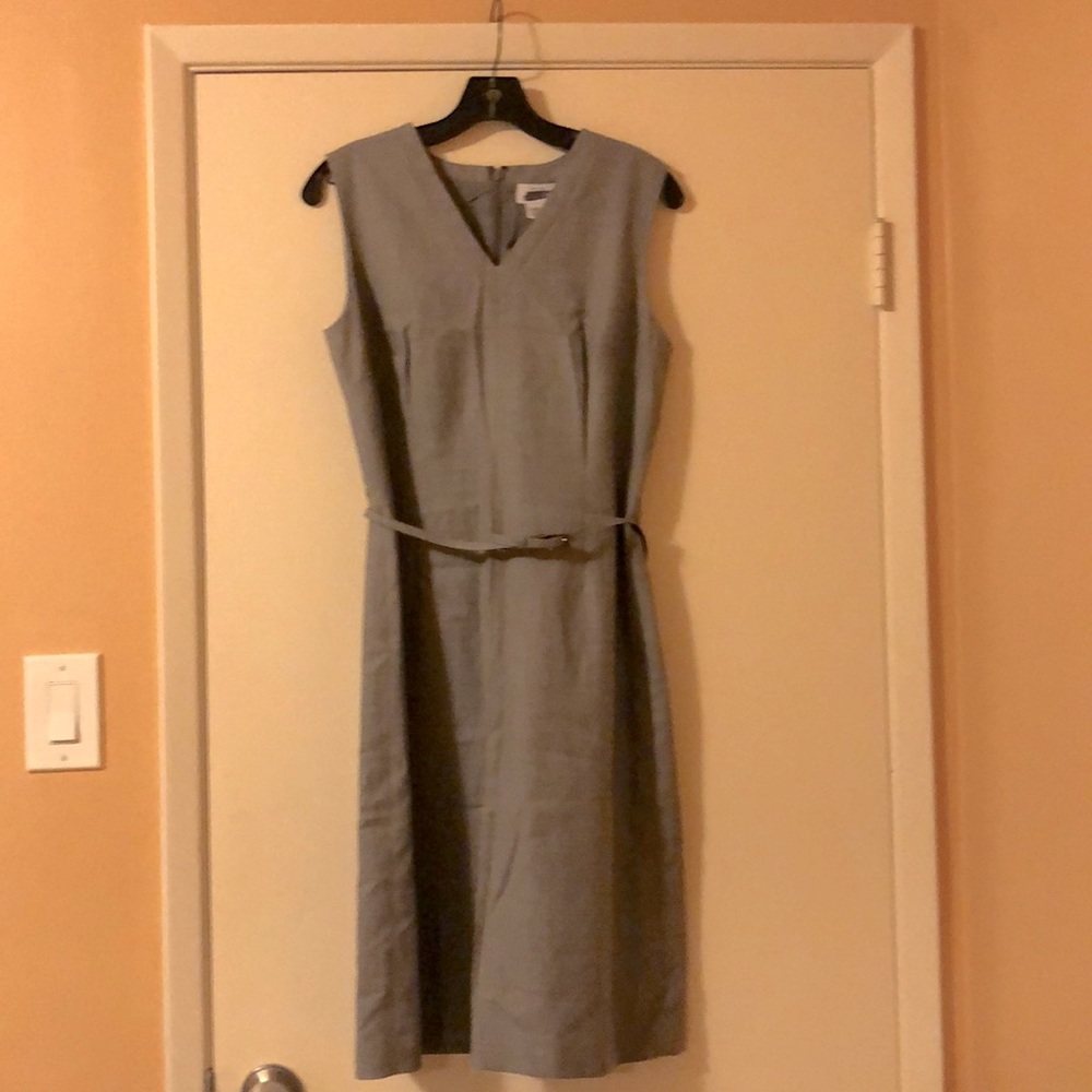 Ann Taylor Loft v-neck dress with belt.